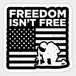 Freedom Isnt free 4th of July Flag Memorial Day Sticker